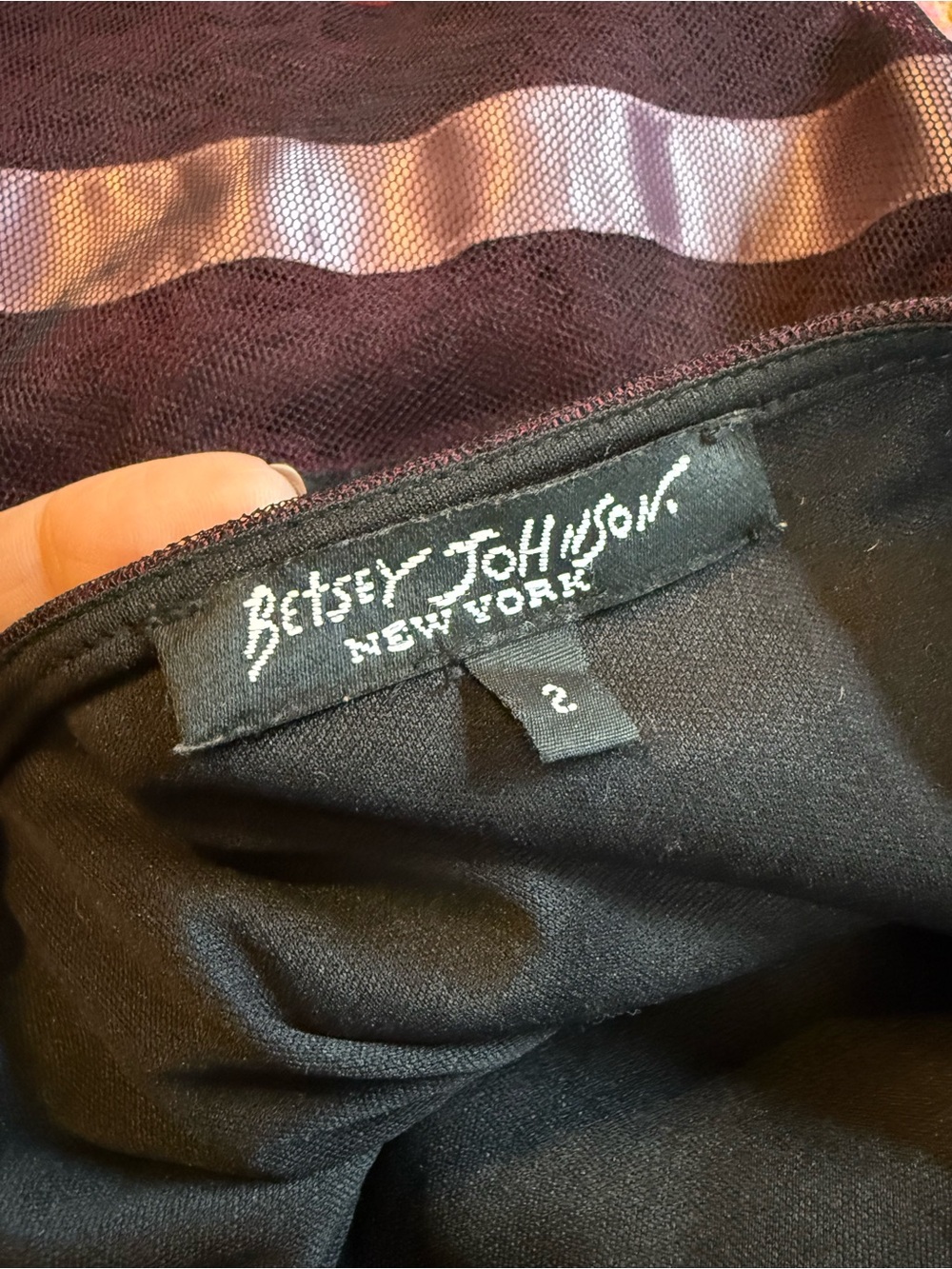 Vintage Y2K Betsey Johnson New York Black Label Ribbon Tulle Skirt Size XS/S - Picture 7 of 7